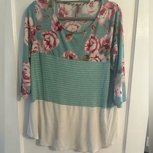 Flower print top from dazzle up